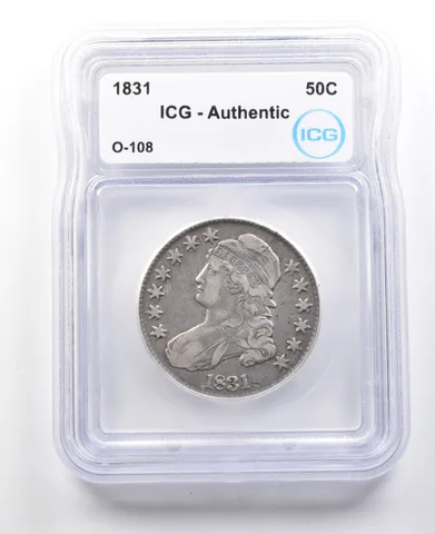 1831 Capped Bust Half Dollar O-108 Authentic ICG *3112