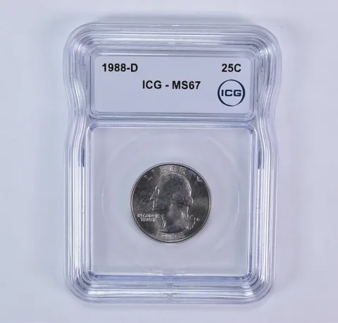 1988-D Washington Quarter MS67 ICG