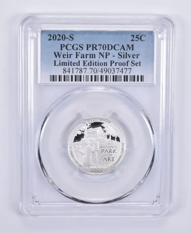 2020-S Quarter Silver Weir Farm Limited Edition Set PR70 PCGS
