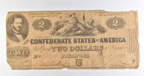 1862 $2 Richmond VA Confederate States Of America Obsolete Note *3925