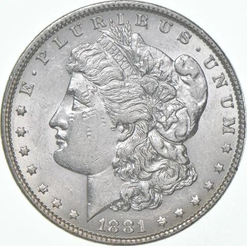 AU+ 1881 (P) Morgan Silver Dollar (1 coin)