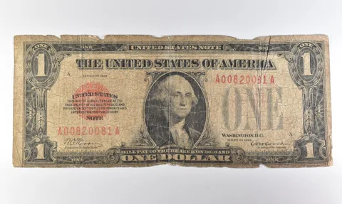 1928 $1 US Legal Tender Note Red Seal *8291