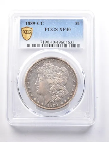 1889-CC Morgan Silver Dollar XF40 PCGS a7690