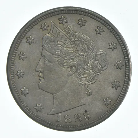1883 Liberty V Nickel No Cents a6143