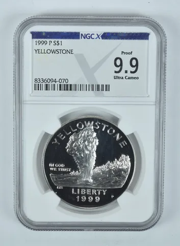 1999-P Yellowstone Commemorative Silver Dollar Proof 9.9 UCAM NGC X NGCX