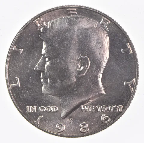 1986-P Kennedy Half Dollar Clad Unc