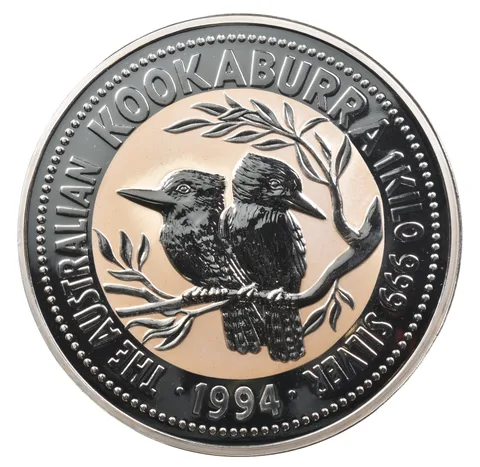 1994 Australia Silver 1 Kilo Kookaburra Round *2419