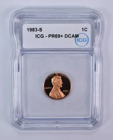 1983-S Lincoln Memorial Cent PR69+ DCAM ICG