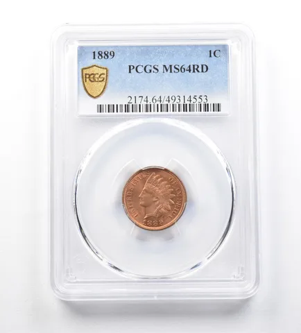 1889 Indian Head Cent MS64 RD PCGS *4680