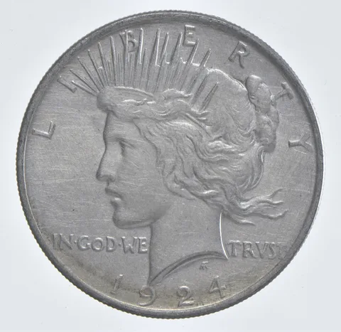 Better - 1924 Peace Silver Dollar - 90% US Coin *670