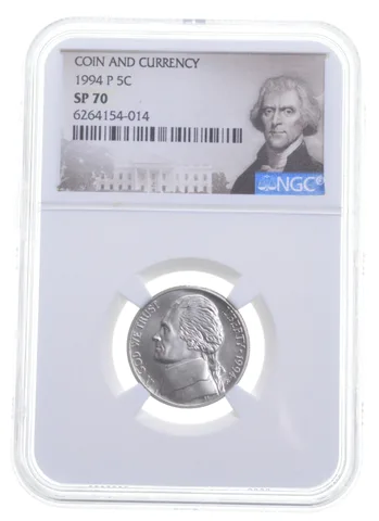 1994-P Jefferson Nickel Specimen! Rare SP70 NGC Matte Finish