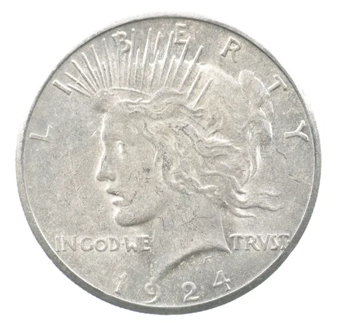 1924-S Peace Silver Dollar a0006