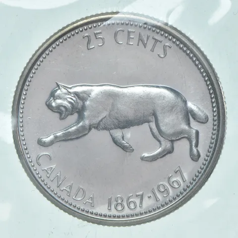 1967 Canada 25 Cents 80% Silver