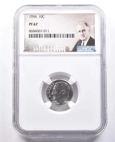 1954 Roosevelt Dime PF67 NGC Special Label