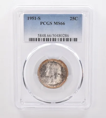 1951-S Washington Quarter MS66 PCGS Beautiful Tone *9967