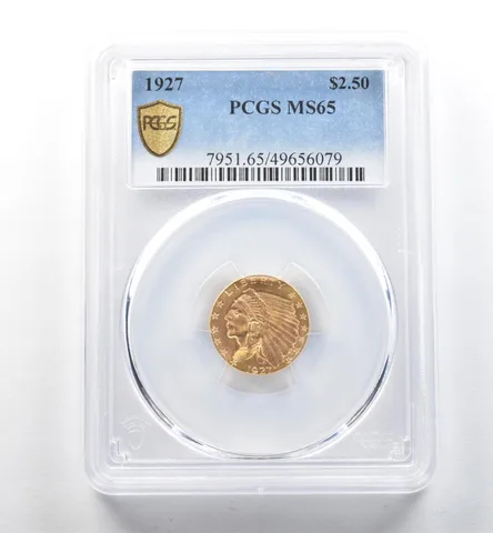 1927 $2.50 Indian Head Gold Quarter Eagle MS65 PCGS PQ *2646