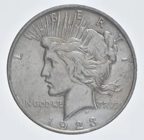 Better - 1923 Peace Silver Dollar - 90% US Coin *684