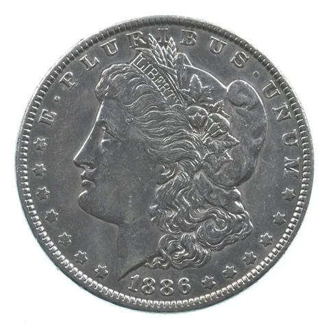 Early - 1886 Morgan Silver Dollar - 90% US Coin *967