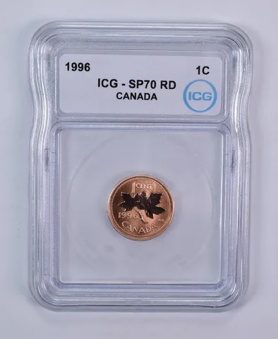 1996 Canada 1 Cent SP70 RD ICG