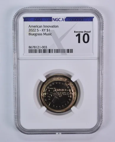 2022-S Innovation $1 Bluegrass Music KY Reverse Proof 10 NGC X NGCX