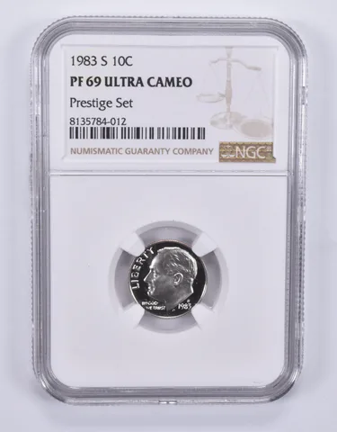 1983-S Roosevelt Dime Prestige Set PF69 UCAM NGC Brown Label