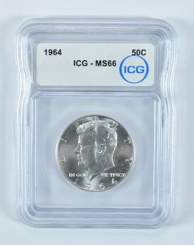 1964 Kennedy Half Dollar MS66 ICG