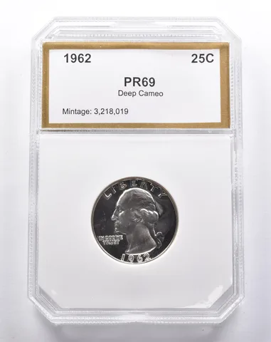 Proof 1962 Washington Quarter a3414