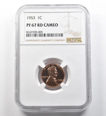 1953 Lincoln Wheat Cent PF67 RD Cameo NGC *8101