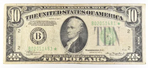 1934 A $10 New York NY FRN Star Note Green Seal *1364