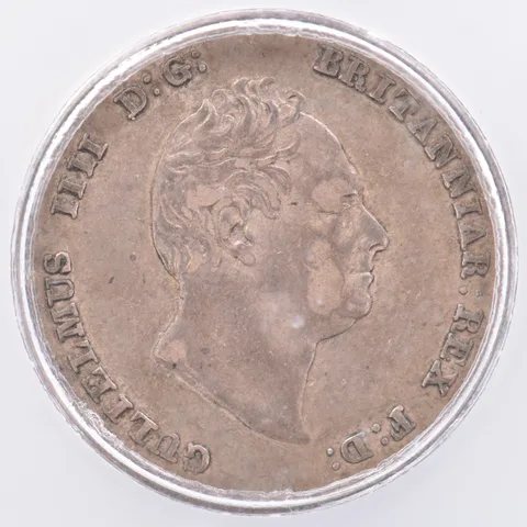 1835 Great Britain 3 Pence KM#710 AU50 ICG Beautiful Tone *1927