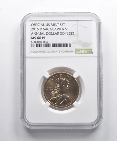 MS68 PL 2016-D Sacagawea Dollar Annual Dollar Coin Set NGC *8733