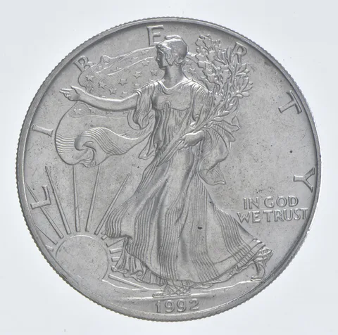 Better Date 1992 American Silver Eagle 1 Troy Oz .999 Fine Silver *046