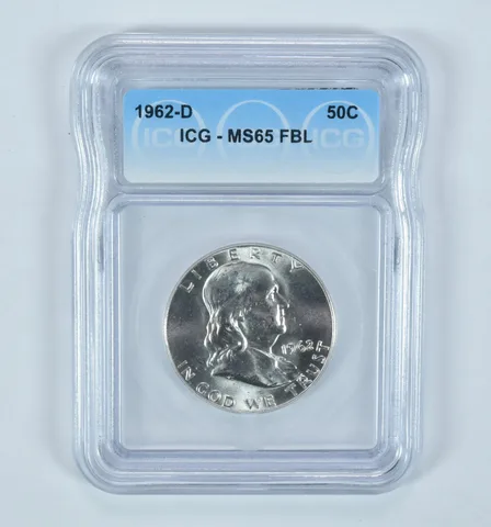 1962-D Franklin Half Dollar MS65 FBL ICG