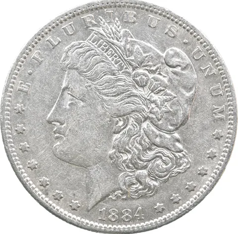 1884-S Morgan Silver Dollar a5081