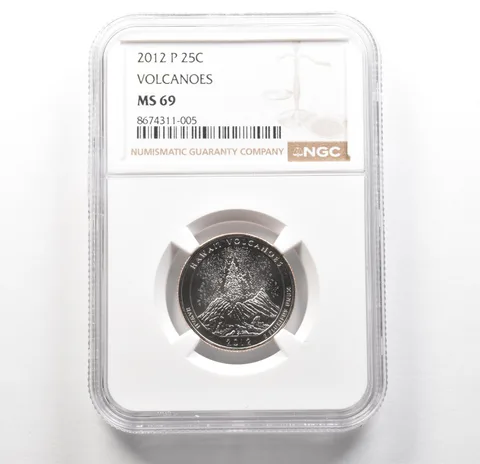 2012-P Washington Quarter ATB Volcanoes MS69 NGC TOP POP *6266