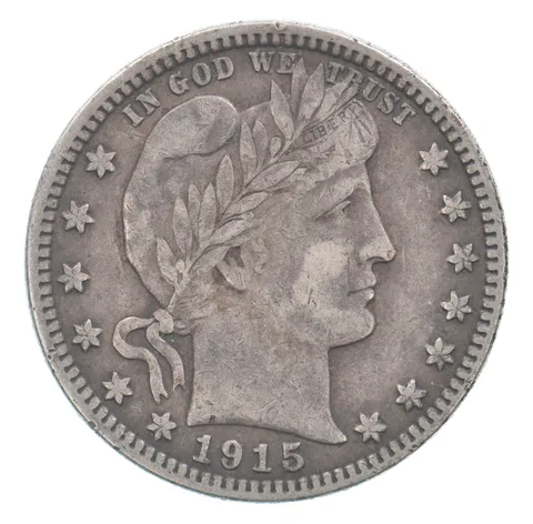 1915-D Barber Quarter Beautiful Tone *8797