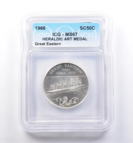 1966 So Called Half Dollar Great Eastern MS67 ICG *8405