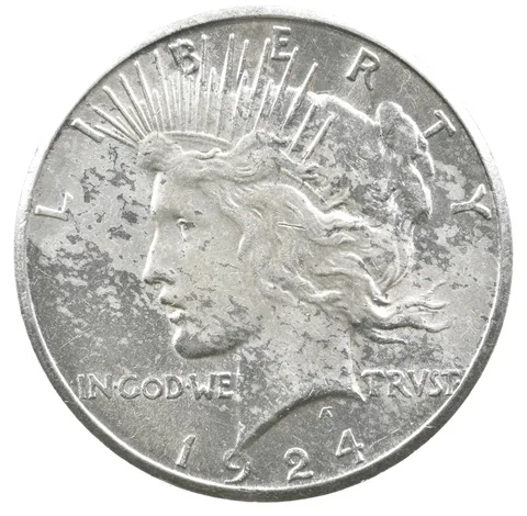 1924-S Peace Silver Dollar a1906