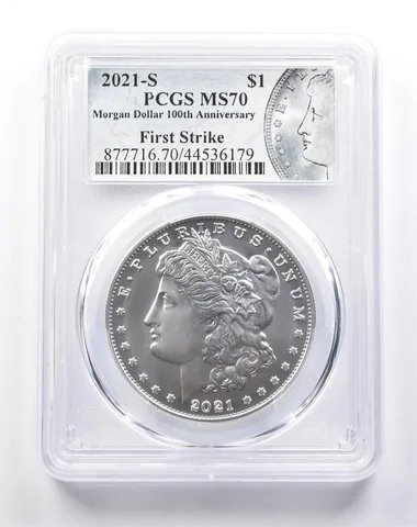 MS70 2021-S Morgan Silver Dollar First Strike PCGS a5996