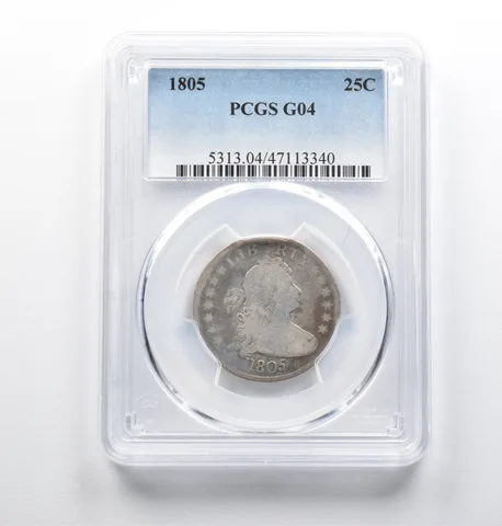 G04 1805 Draped Bust Quarter PCGS - Looks nicer than G! *0825