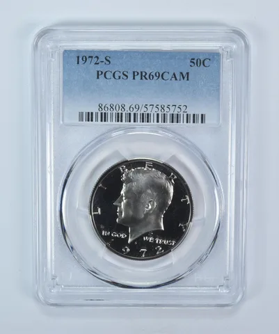 1972-S Kennedy Half Dollar PR69 CAM PCGS Blue Label