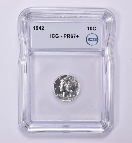 1942 Mercury Dime PR67+ ICG *0505