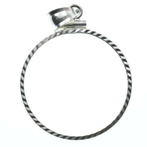 Sterling Silver 26 MM Susan B Anthony $1 Coin Bezel Pendant Frame Edge *2336