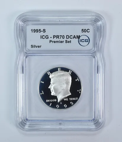 1995-S Kennedy Half Dollar Silver Premier Set PR70 DCAM ICG