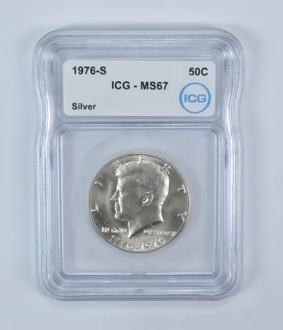 1976-S Kennedy Half Dollar Silver MS67 ICG