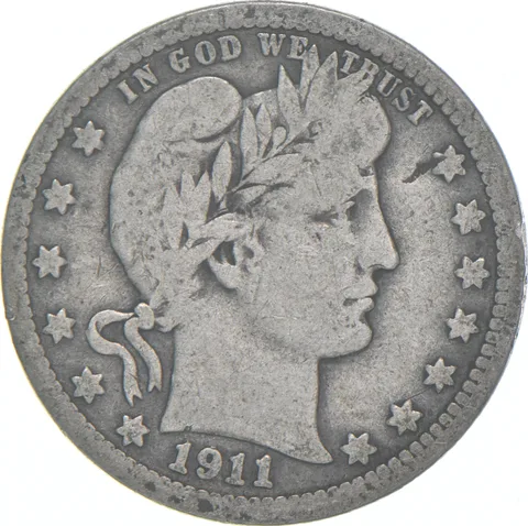 1911 Barber Quarter Average Circ