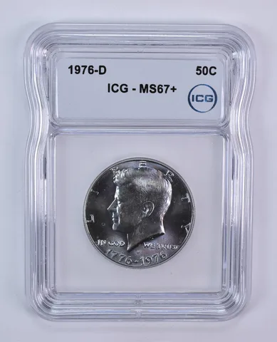 1976-D Kennedy Half Dollar MS67+ ICG