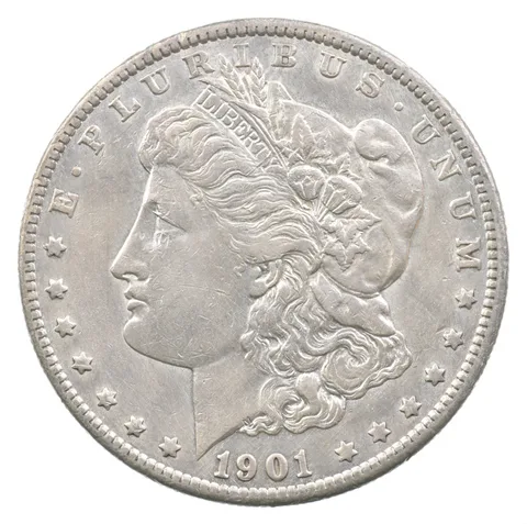 1901 Morgan Silver Dollar a4149