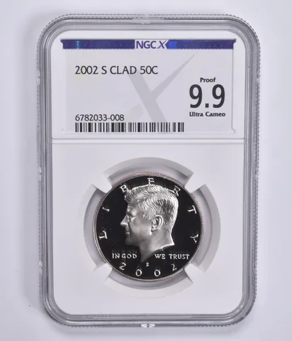 2002-S Kennedy Half Dollar CLAD Proof 9.9 UCAM NGC X NGCX