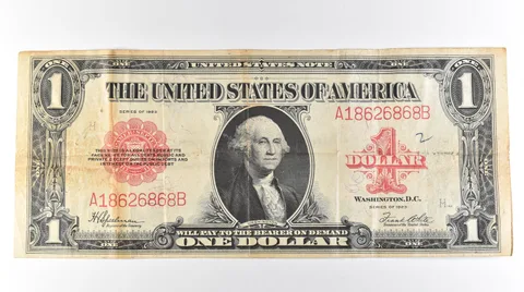 1923 $1 Legal Tender Large Note Red Seal *3057